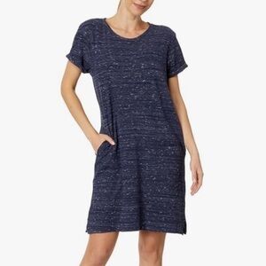 PACT French Navy Melange Piper Tree Dress